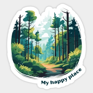 Cute exploring nature illustration Sticker